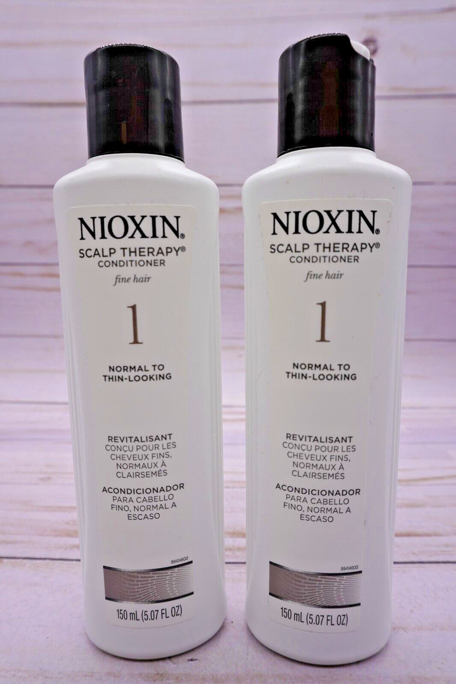 Lot of 2 NIOXIN System 1 Scalp Therapy Conditioner Normal to Thin Hair 5.07 oz